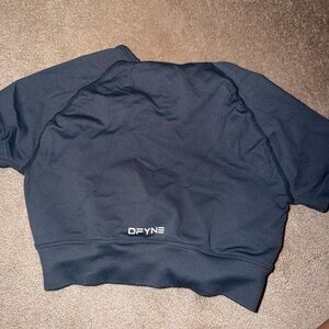 DFYNE Grey Blue Cropped Tee
